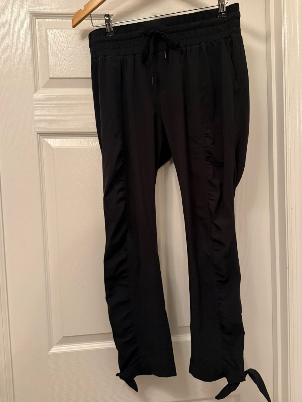 Prana Black Elastic-Waist Casual Pants